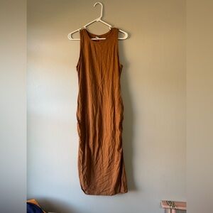 Old Navy Maternity burnt orange Elegant Brown Sleeveless Dress medium